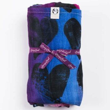 Lenny Lamb - păturică muselină maxi din vâscoză de bambus Lovka Pinky Violet (135 x 200 cm) (grade B)