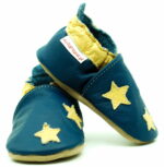 Pantofi din piele cu talpa moale Fiorino EkoTuptusie V2 Faster - Yellow Stars 2
