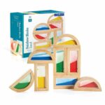 Rainbow Blocks cu nisip colorat - Guidecraft