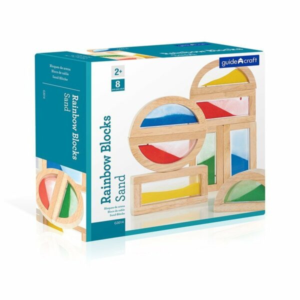 Rainbow Blocks cu nisip colorat Guidecraft
