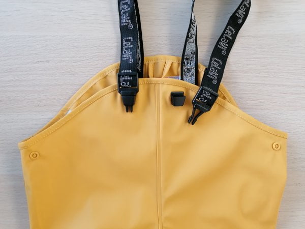 Pantaloni termici de ploaie și vânt (impermeabili) căptușiți integral cu fleece amber brown CeLaVi