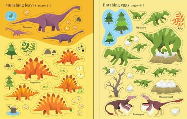First Sticker Book Dinosaurs - Hannah Watson Usborne Publishing carte cu stickere