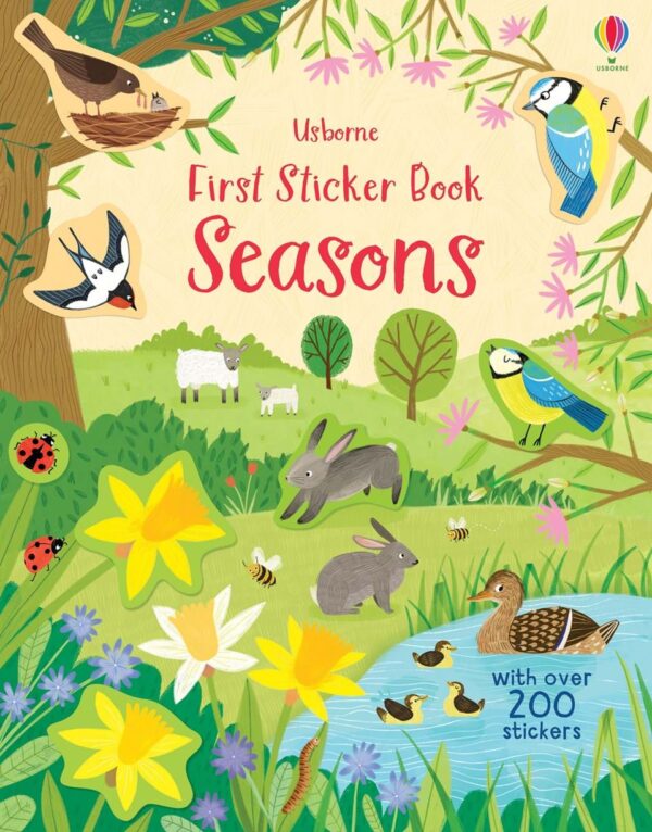 First Sticker Book Seasons - Holly Bathie Usborne Publishing carte cu stickere