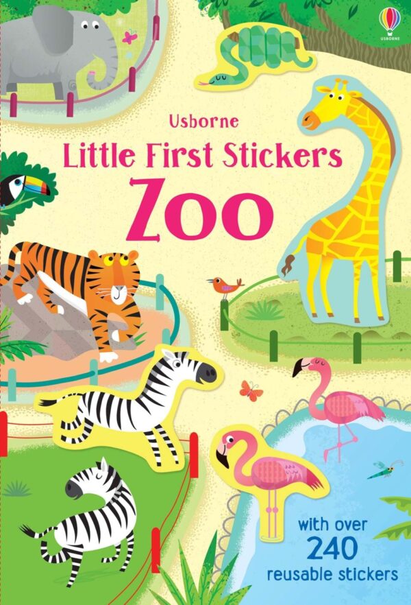 Little First Stickers Zoo - Holly Bathie Usborne Publishing carte cu stickere
