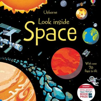 Look Inside Space - Rob Lloyd Jones Usborne Publishing carte cu clapete