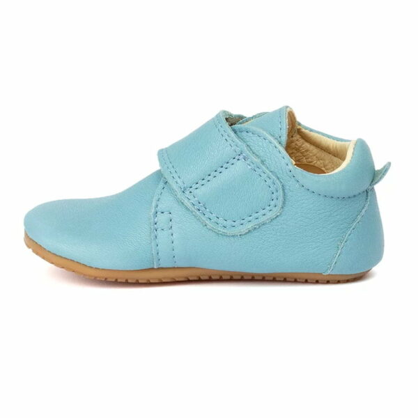 Pantofi barefoot din piele pentru primii pași light blue Froddo 2