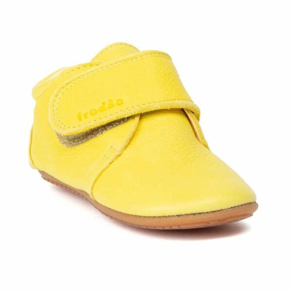 Pantofi barefoot din piele pentru primii pași yellow Froddo 1