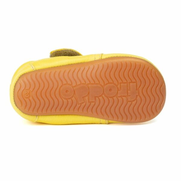Pantofi barefoot din piele pentru primii pași yellow Froddo 3