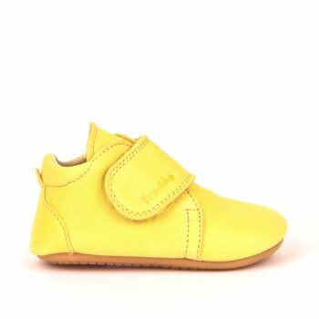 Pantofi barefoot din piele pentru primii pași yellow Froddo
