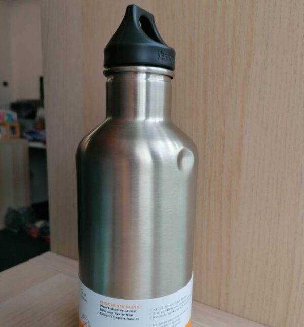 Sticlă termos recipient termoizolant cu capac etanş Loop Classic Brushed Stainless 946 ml Klean Kanteen
