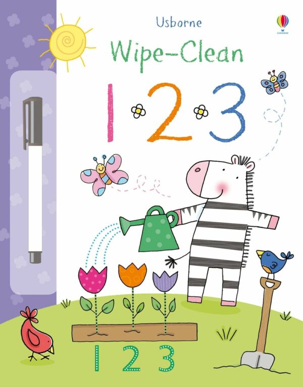 Wipe-Clean 123 - Felicity Brooks Usborne Publishing carte refolosibilă cu activități