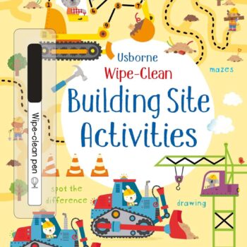 Wipe-Clean Building Site Activities - Kirsteen Robson Usborne Publishing carte refolosibilă cu activități