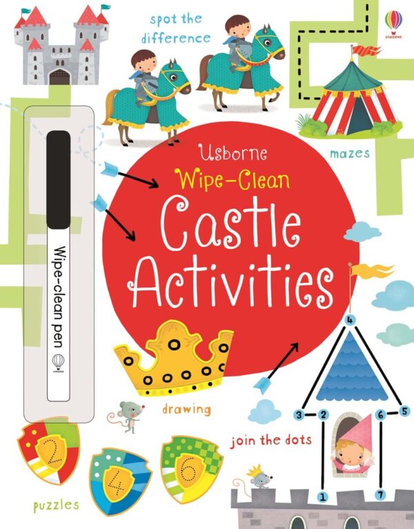 Wipe-Clean Castle Activities - Kirsteen Robson Usborne Publishing carte refolosibilă cu activități