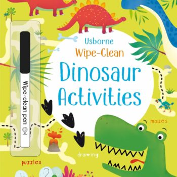 Wipe-Clean Dinosaur Activities Usborne Publishing carte refolosibilă cu activități