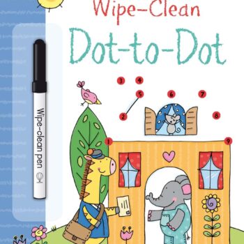 Wipe-Clean Dot-To-Dot Activities - Jessica Greenwell Usborne Publishing carte refolosibilă cu activități