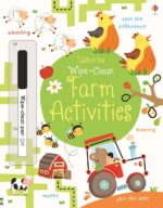 Wipe-Clean Farm Activities - Kirsteen Robson Usborne Publishing carte refolosibilă cu activități