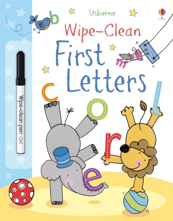 Wipe-Clean First Letters - Felicity Brooks Usborne Publishing carte refolosibilă cu activități