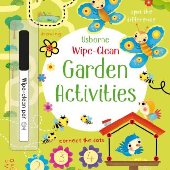 Wipe-Clean Garden Activities - Kirsteen Robson Usborne Publishing carte refolosibilă cu activități