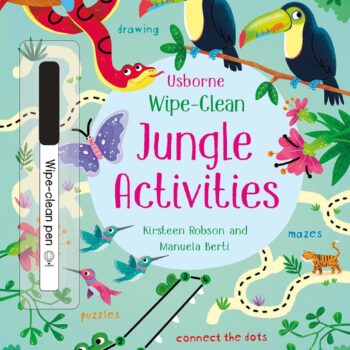 Wipe-Clean Jungle Activities - Kirsteen Robson Usborne Publishing carte refolosibilă cu activități