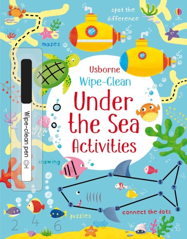 Wipe-Clean Under The Sea Activities - Kirsteen Robson Usborne Publishing carte refolosibilă cu activități
