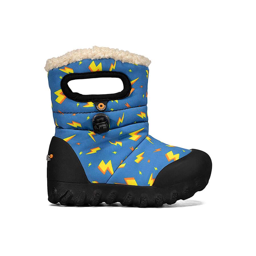 BOGS Footwear cizme de iarnă impermeabile B-MOC Lightning Royal Blue Multi 1