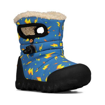 BOGS Footwear cizme de iarnă impermeabile B-MOC Lightning Royal Blue Multi