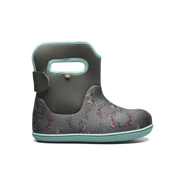 BOGS Footwear cizme de iarnă impermeabile Baby Bogs Youngster Butterfly Dark Grey Multi 1
