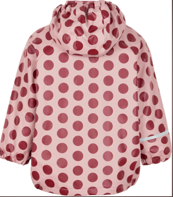 Jachetă de ploaie și vânt căptușită integral cu fleece dots misty rose CeLaVi 2