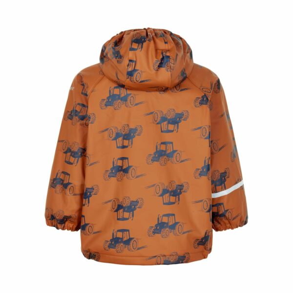 Jachetă de ploaie și vânt căptușită integral cu fleece pumpkin spice CeLaVi 2