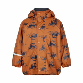 Jachetă de ploaie și vânt căptușită integral cu fleece pumpkin spice CeLaVi