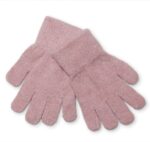 Mănuși cu degete din lână tricotată misty rose CeLaVi 1