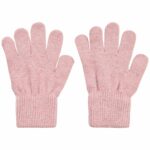 Mănuși cu degete din lână tricotată misty rose CeLaVi
