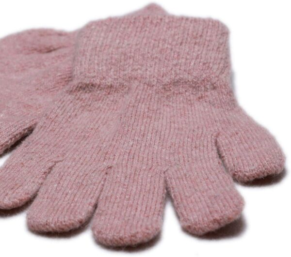 Mănuși cu degete din lână tricotată misty rose CeLaVi 2