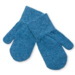 Mănuși pentru bebeluşi din lână tricotată iceblue CeLaVi