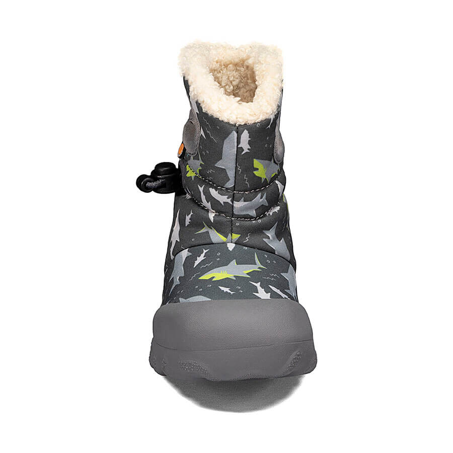 BOGS Footwear cizme de iarnă impermeabile B-MOC Sharks Dark Gray Multi 2