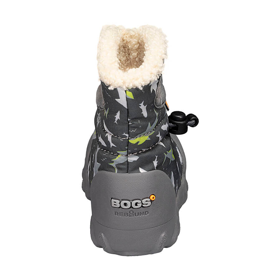BOGS Footwear cizme de iarnă impermeabile B-MOC Sharks Dark Gray Multi 4