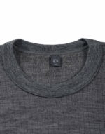 Bluză cu mânecă lungă dark gray din lână merinos organică rib pentru bărbaţi Dilling 2