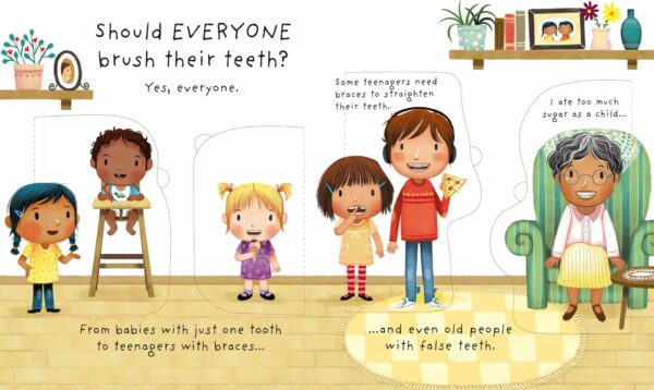 Lift-the-flap Why Should I Brush My Teeth Usborne Publishing carte cu activități 2