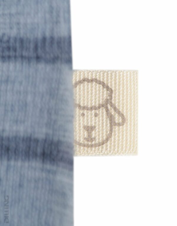 Bluză cu mânecă lungă blue stripes din lână merinos organică pentru bebeluşi Dilling 2