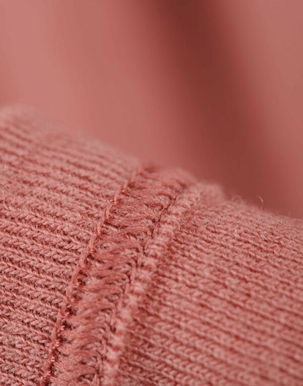 Bluză cu mânecă lungă dark pink din lână merinos organică pentru bebeluşi Dilling 4