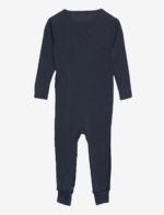 Salopetă - pijama overall din lână merinos blue nights Mikk-line 2