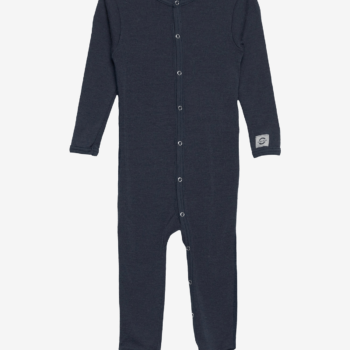 Salopetă - pijama overall din lână merinos blue nights Mikk-line