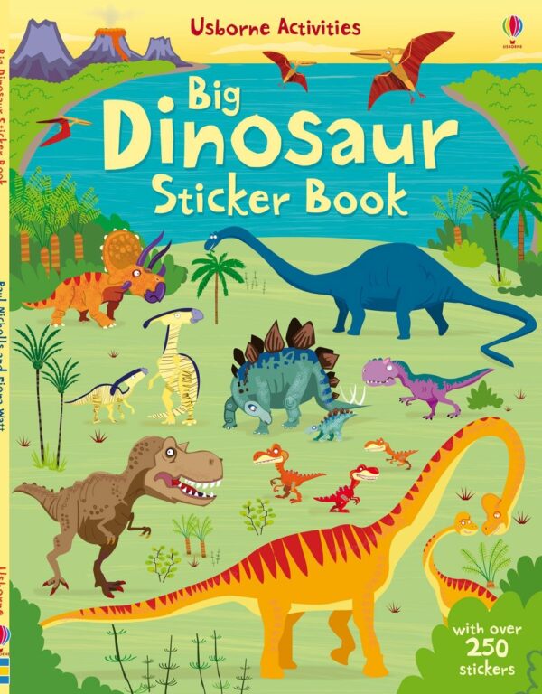 Big Dinosaur Sticker book - Fiona Watt Usborne Publishing carte cu stickere