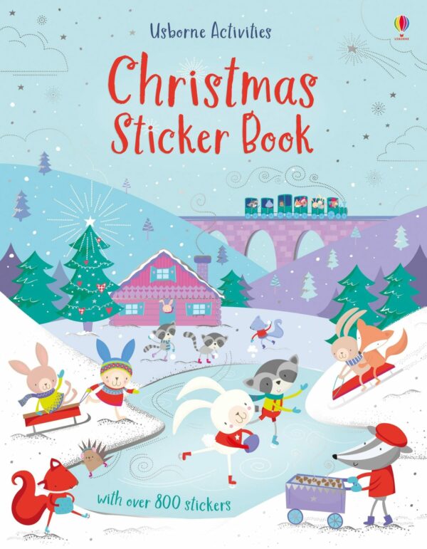 Christmas Sticker Book - Fiona Watt Usborne Publishing carte cu stickere