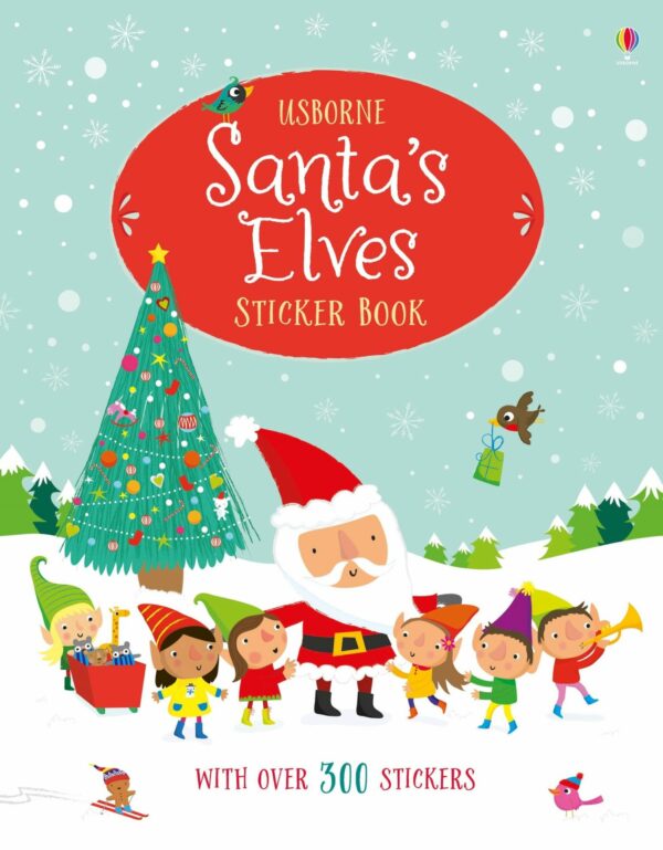 Santa's Elves Sticker Book - Fiona Watt Usborne Publishing carte cu stickere
