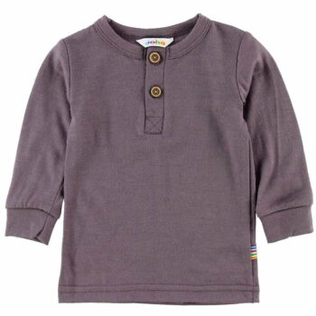 Bluză cu mânecă lungă din lână merinos Purple Joha