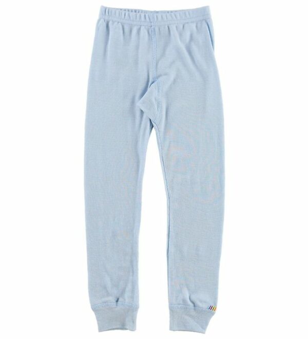 Pantaloni colanţi din lână merinos pentru copii Light Blue Joha Pantaloni colanţi din lână merinos pentru copii Light Blue Joha