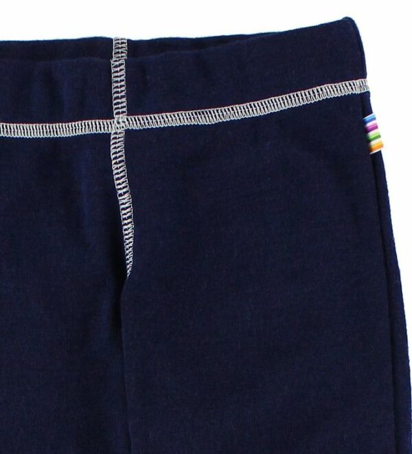 Pantaloni colanţi din lână merinos pentru copii Navy Joha 2
