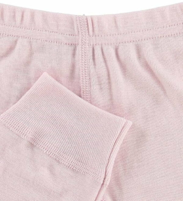 Pantaloni colanţi din lână merinos pentru copii Pink Joha 2