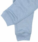 Pantaloni colanţi din lână merinos și mătase pentru copii Dusty Blue Joha 2